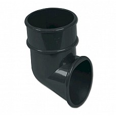 FloPlast 68mm Anthracite Grey Downpipe Shoe – Traditional Round Spout for 68mm Downpipes