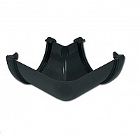 FloPlast Anthracite Grey High Capacity Gutter 90º Angle – For Deep Flow Gutter Systems