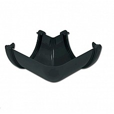 FloPlast Anthracite Grey High Capacity Gutter 90º Angle – For Deep Flow Gutter Systems