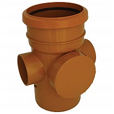 110mm Underground Access Pipe, Socket/Spigot, PVCu for Gravity Drainage & Sewerage