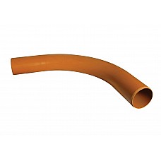 110mm Underground Plain Ended Long Radius Bend 87.5° - D281, PVCu for Drainage Systems