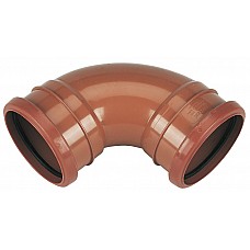Floplast 110mm Underground Double Socket Bend 87.5° - D561
