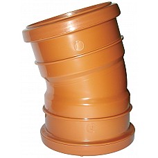 Floplast 110mm Underground Double Socket Bend 15° - D567
