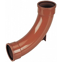 Floplast 110mm Underground Double Socket Rest Bend 87.5° - D571