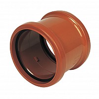 FloPlast 160mm Underground Pipe Coupling Double Socket - 6D105