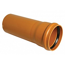 Floplast 160mm Single Socketed Pipe 6m - 6D146