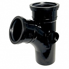 FloPlast SP200B Black 112.5º Soil Pipe Branch