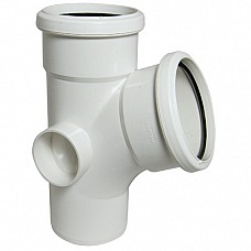 FloPlast SP200W 112.5º White Soil Pipe Branch