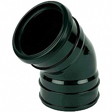 FloPlast SP440B Black 135° Offset Bend - Top for 110mm Soil Pipes