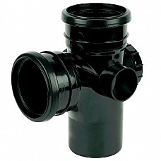 FloPlast SP502B Black 92.5° Access Branch