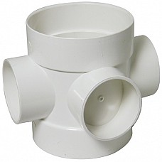 FloPlast SP583W White Soil Pipe Short Boss Pipe - 110mm