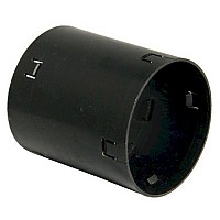 FloPlast 80mm Land Drainage Coupling Black