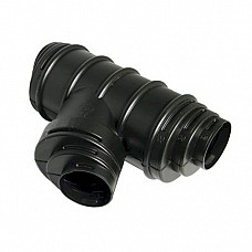 100mm - 80mm Land Drainage Multi-Junction Branch Black