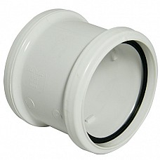 FloPlast SP105W Double Socket White Soil Pipe Coupling