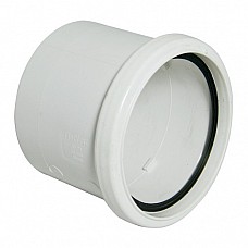 110mm Soil Pipe Joiner Solvent/Socket - White, PVC-U