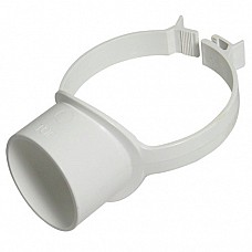 FloPlast 110mm Strap-On Boss Pipe - White, PVC-U for 32mm/40mm Waste Pipe