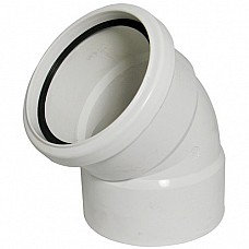 White Soil Pipe 135º Offset Bend - Top - 110mm