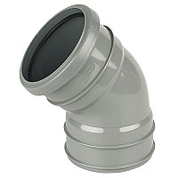 (SP440G) 135° Offset Bend - 110mm Solvent/Socket - Grey