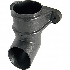 Floplast Cast Iron Effect 68mm Pipe Shoe with Lugs 