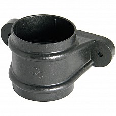 Floplast Cast Iron Effect 68mm Round Socket with Lugs RS2CI