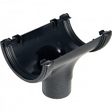 Floplast Cast Iron Effect In-Line Running Outlet RO1CI