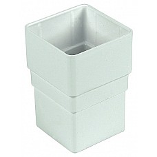 65mm White Square Downpipe Joint | Joiner for 65mm Square Downpipes