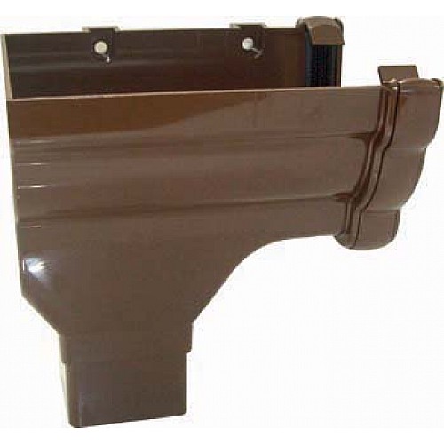 Floplast Niagara Brown Gutter Stop End Outlet