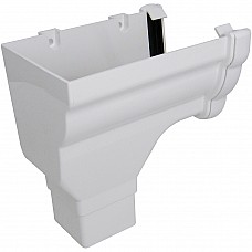 Floplast Niagara White Gutter Stop End Outlet