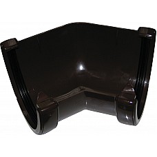 Floplast Brown 115mm Deep Flow 135º Gutter Angle – Efficient Gutter Corner