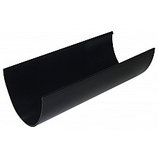 FloPlast Black 115mm Deep Flow 4m Guttering – High-Capacity Rainwater Solution