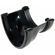 Black 115mm Deep Flow to 112mm Round Gutter Converter