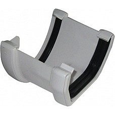 Floplast 115mm White Deep Flow to 114mm Square Gutter Converter