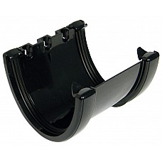 Floplast Black 115mm Deep Flow Gutter Union – Secure Gutter Connection