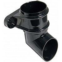 Floplast 68mm Black  Downpipe Classic Style Shoe (RB4B)