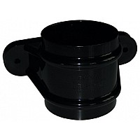 Floplast 68mm Black Classic Downpipe Socket with Lugs (RS2B)