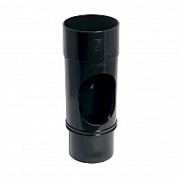 Floplast 68mm Black Round Downpipe Access Pipe (RX1B)