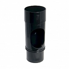 68mm Black Round Downpipe Access Pipe 