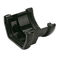 Floplast 114mm Square To 112mm Round Black Gutter Adapter (RDS1B)