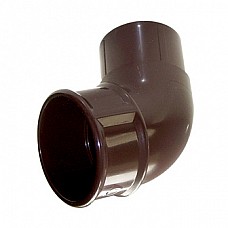 68mm Brown Round 112º Downpipe Offset Bend - Aquaflow