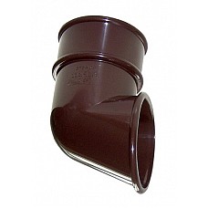 68mm Brown Round Downpipe Shoe - Aquaflow