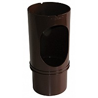 68mm Brown Round Downpipe Access Pipe - Aquaflow