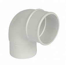 Floplast 68mm Gloss White Round 92.5° Offset Downpipe Bend