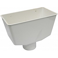 White Gutter Hopper (RHS1W)