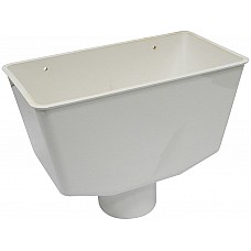 White Gutter Hopper (RHS1W)