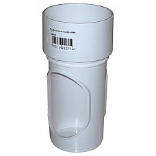 68mm White Round Downpipe Access Pipe