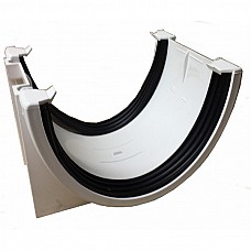 Floplast Xtraflo Industrial Commercial 170mm Gutter Union Bracket - White