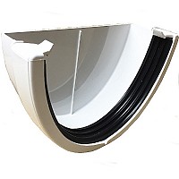 Floplast Xtraflo 170mm Gutter External Stopend - White