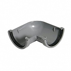 90º Angle - 76mm Miniflo Gutter - Grey