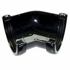 135º Angle - 76mm Miniflo MIni Guttering - Black