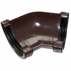 135º Angle - 76mm Miniflo Guttering - Brown